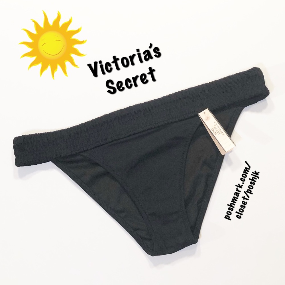 NWT Victoria’s Secret Bikini Bottom Black Cheeky